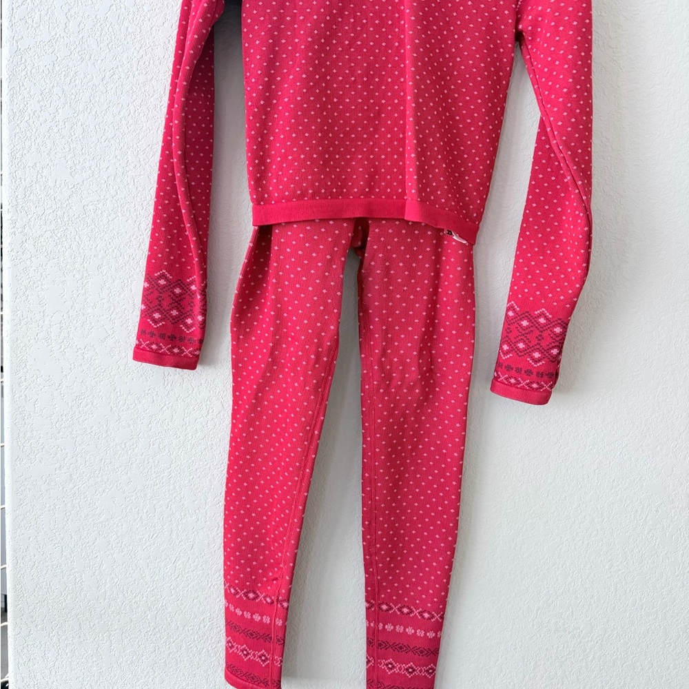 Fabletics Christmas Red Workout Set - image 1